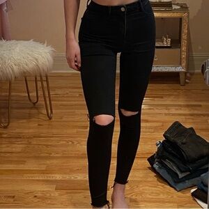 Women's Black Ripped Jeans